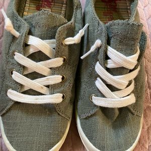 Greenish sneakers